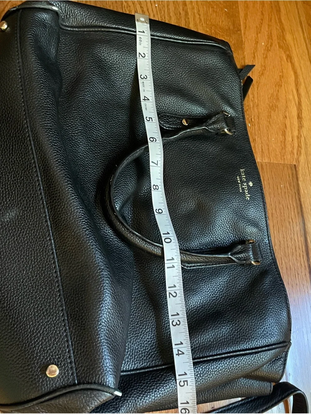 Kate Spade Mulberry Street Lise Black Pebble Leather Satchel Crossbody Bag